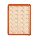 Bite-Sized Silicone Heart Pan